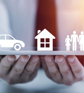 insurer-protecting-family-house-car-with-his-hands-multiple-exposure